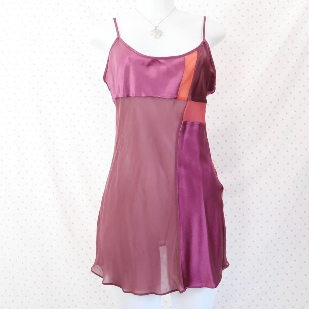 vintage victoria's secret 100% silk slip dress y2k silk lingerie mini dress